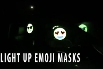 Light Up Emoji Masks with Battery