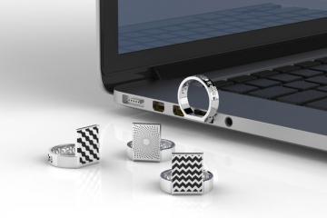 D-Ring: 3D Printed Titanium USB Ring
