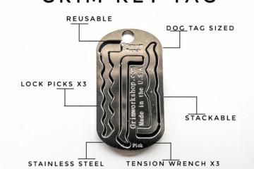 Grim Key Tag Lockpicking Multitool