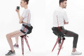 LEX Folding Exoskeleton That Turns Into a Chair