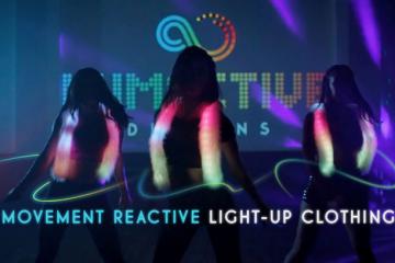Lumactive Suspenders: Motion Reactive Light Up Clothing