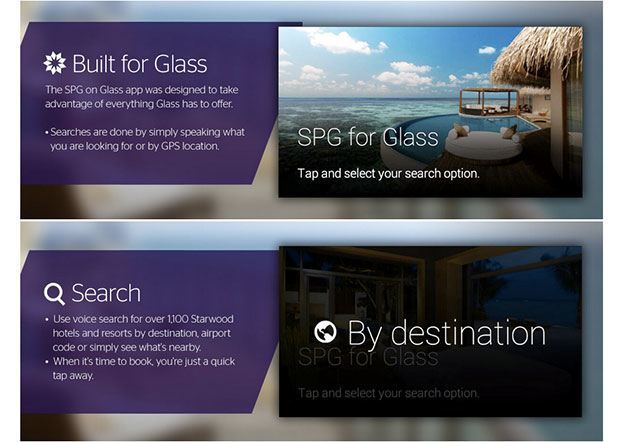 Find Hotels Starwood’s app for Google Glass