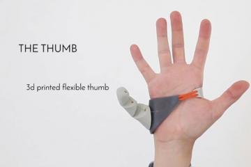 Third Thumb: 3D Printed Extra Thumb Controlled by Your Feet