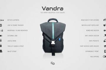 Vandra Smart Backpack with 15 Features