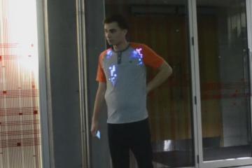 Wearable Beacon: Shirt w/ LEDs that Light Up When Detecting Digital Tech