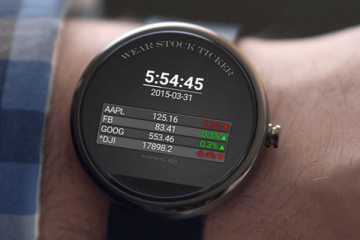 Wear Stock Ticker Watchface for Android Wear